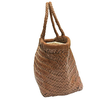 PU Hand Braided Tote New