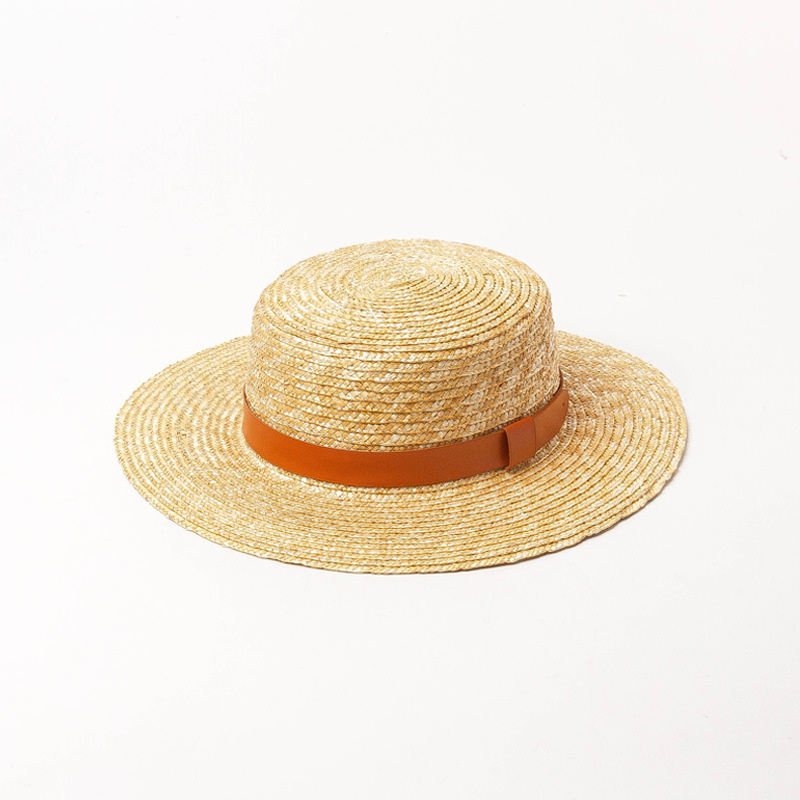 Natural Straw Braided Bucket Hat